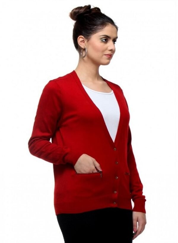 Red Cardigan - Image 3