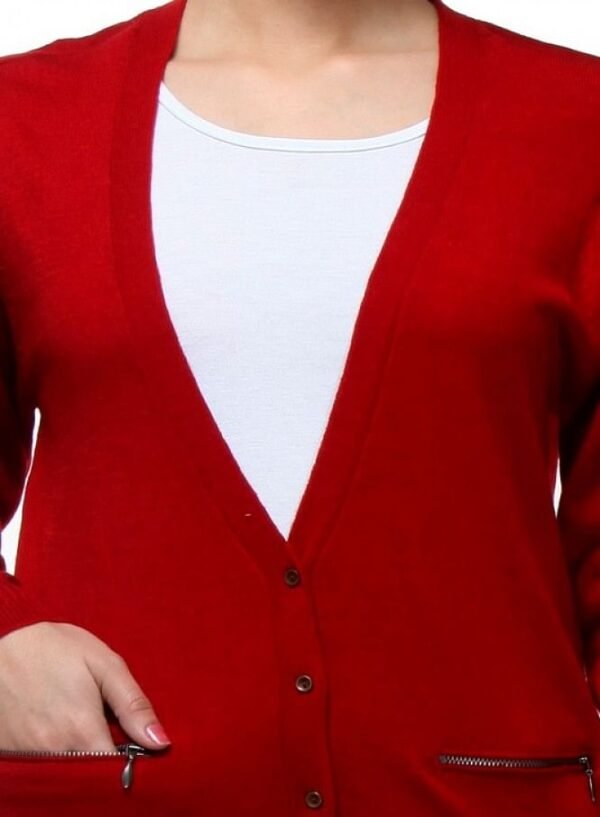 Red Cardigan - Image 5