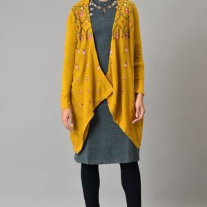 Yellow Knitted Cardigan