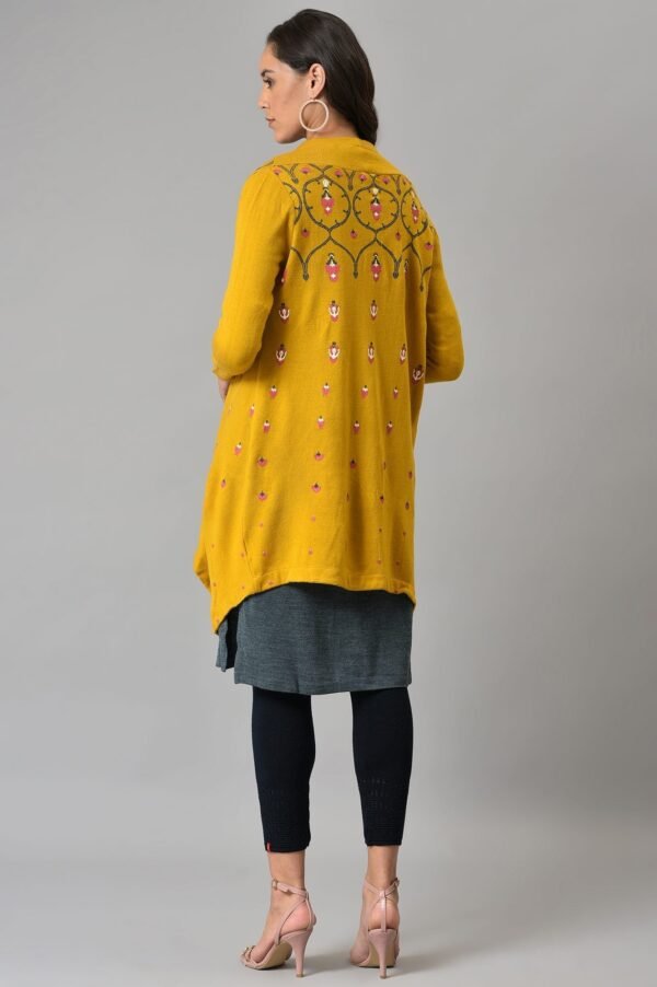Yellow Knitted Cardigan - Image 2