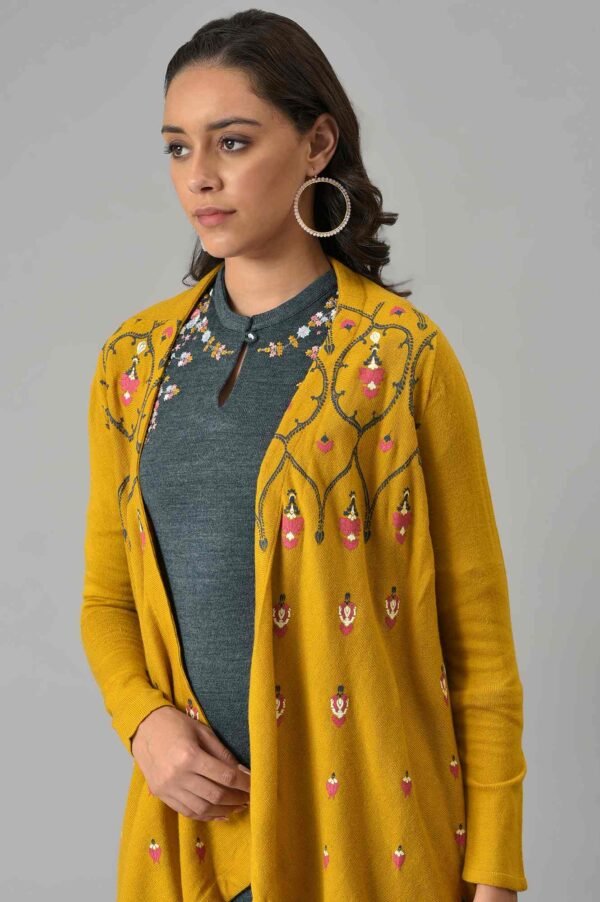 Yellow Knitted Cardigan - Image 6