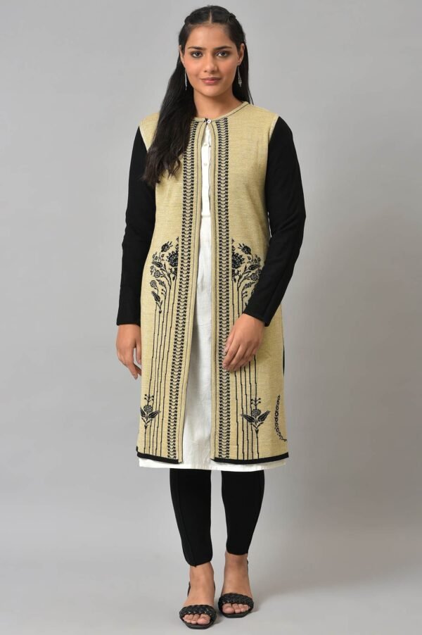 Black Reversible Front Open Women Cardigan - Image 6