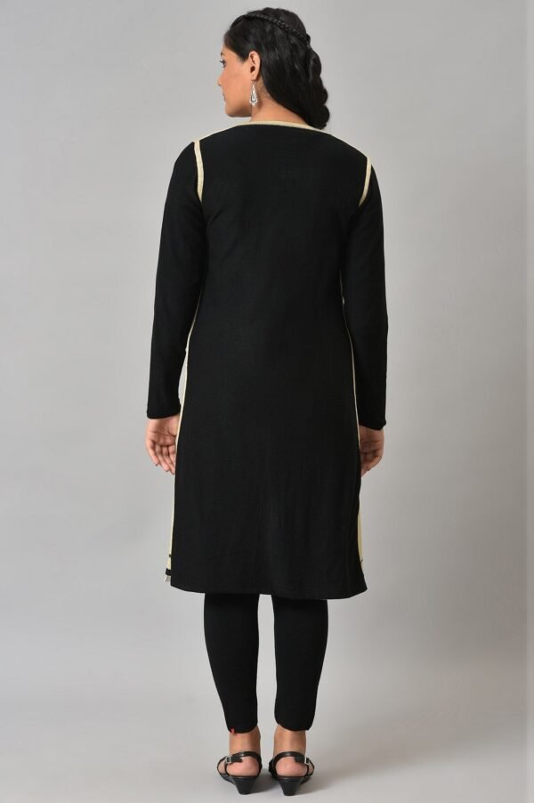 Black Reversible Front Open Women Cardigan - Image 7